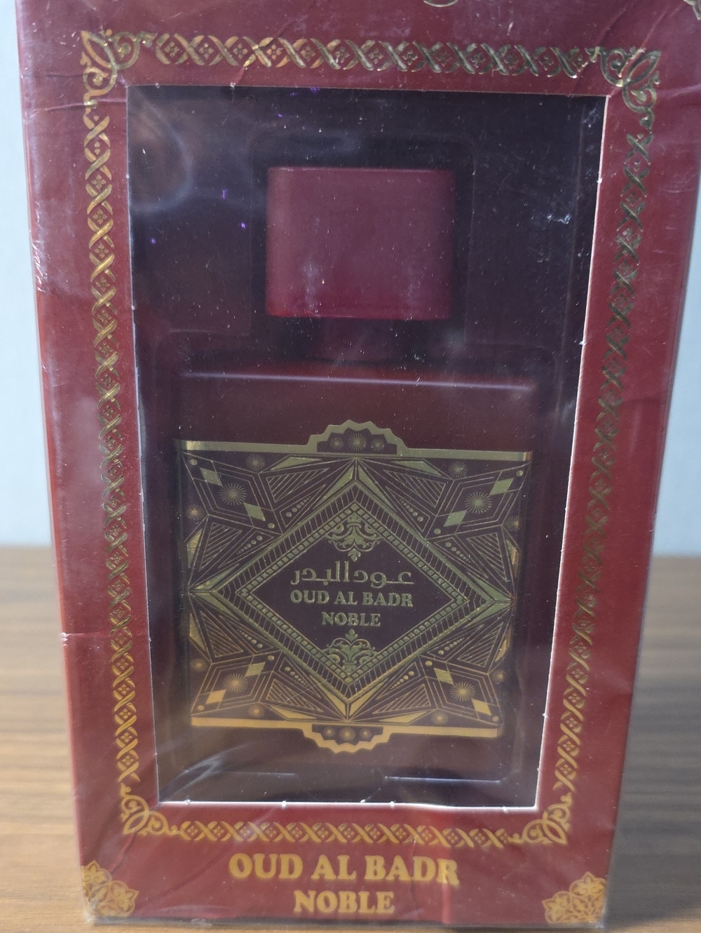 Oud Al Badr Noble Perfume Oil - Burgundy & Gold Bottle